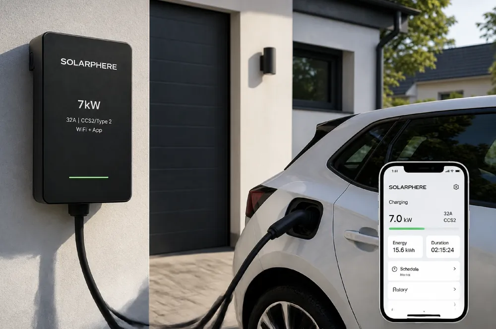 7kW Wall-Mounted Charger